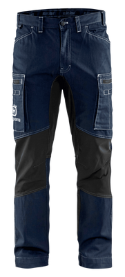 Service trousers with stretch panels Navy/Black 595104801 фото