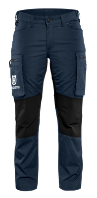 Service trousers lady with stretch panels dark Navy/Black 595105001 фото